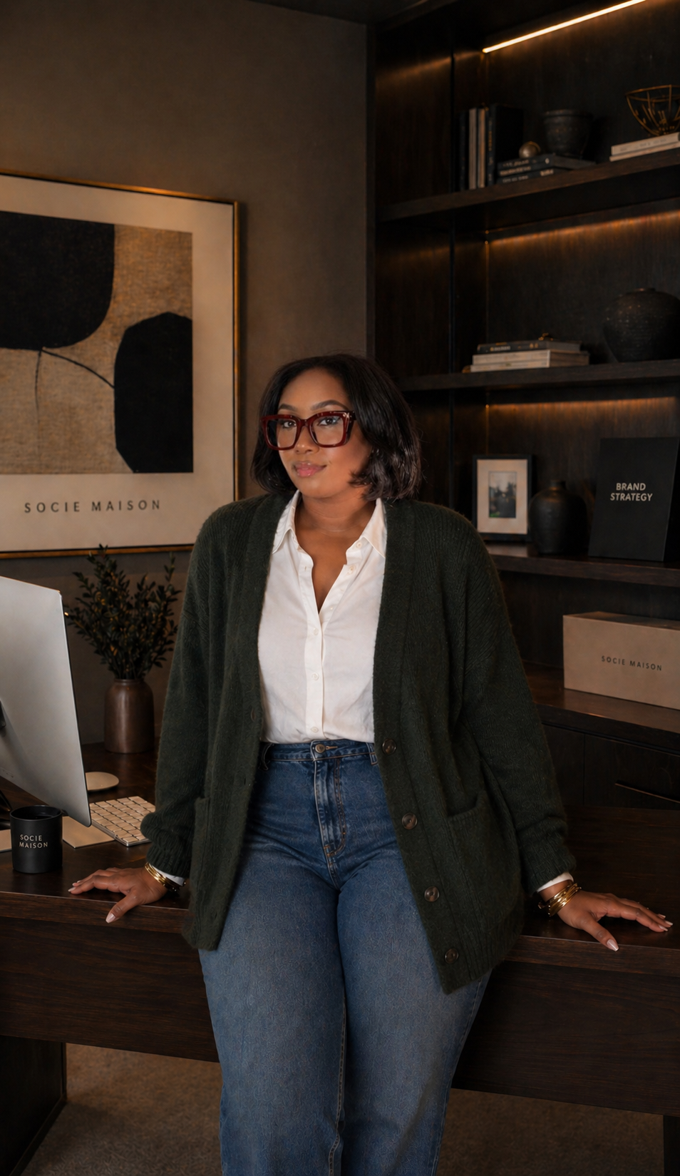 Evena Adams in the Sociè Maison studio